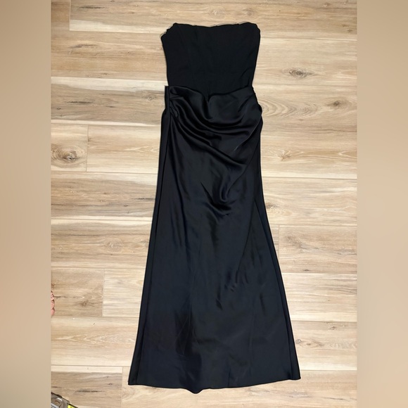 Betsy & Adam Women's Mixed-Media Strapless Corset Gown, Size 8 Black - Picture 3 of 6